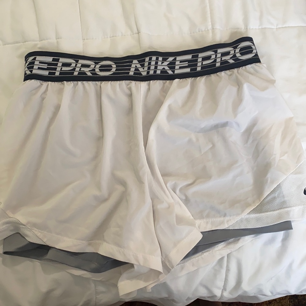 Nike pro with compression shorts.